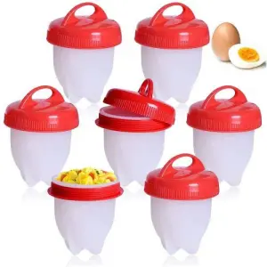 Egg Cooker-Silicone Egg Poachers For Hard Boiled Eggs,Egg Cups(Pack Of 6)