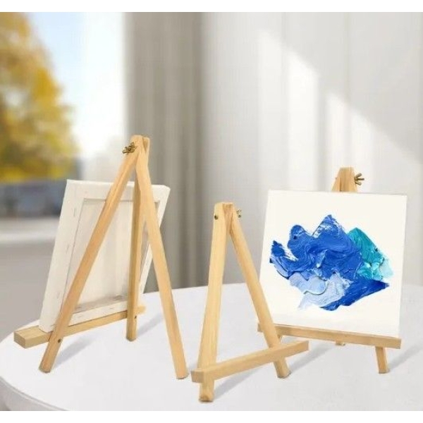 Mini Easel With Canvas (12x16 CM) By Mitrata - Image 3