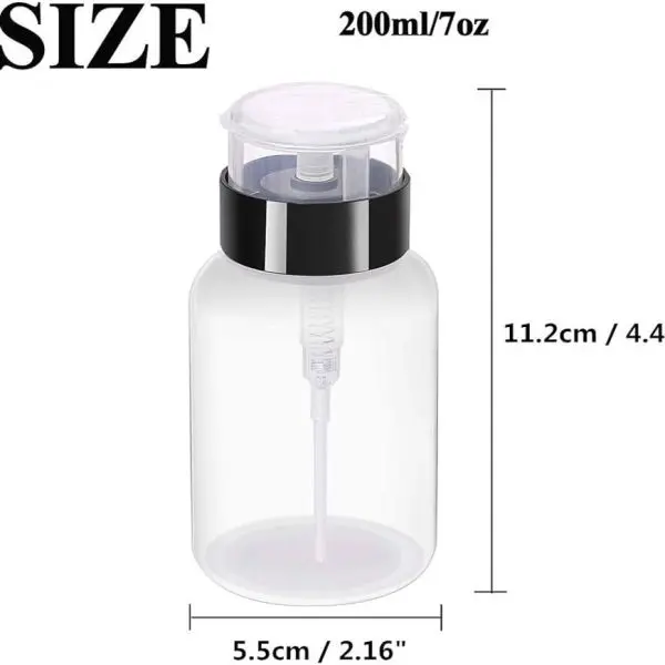 Nails Push Down OPI Remover Bottle Nail Remover Bottle Water Bottle Dispenser Pressure Dispenser Closable Alcohol Bottle Container Water Bottle - Image 4