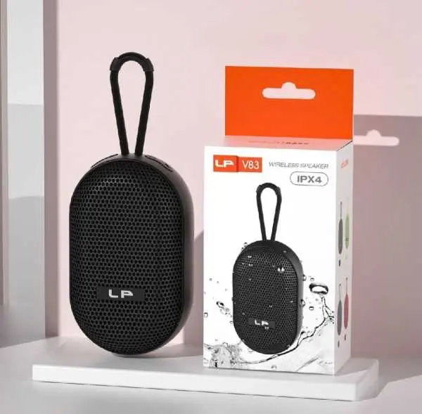 Mini LP V-83 IPX4 Waterproof Wireless Bluetooth Speaker with FM Radio, TF , USB , Stereo Sound