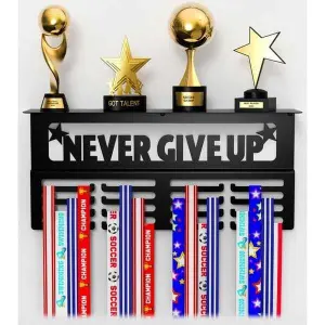Medal Holder Wooden Trophy Stand Different Designs Home Wall Decor in Black
