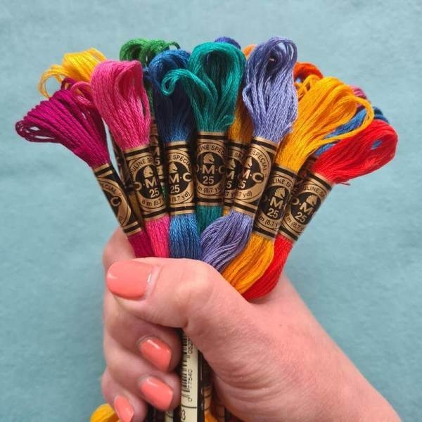 10sets Doli Rainbow Embroidery Thread - Image 2