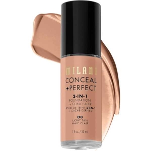Milani Conceal + Perfect 2-In-1 Foundation - 08 Light Tan 30ml by Genuine Collection