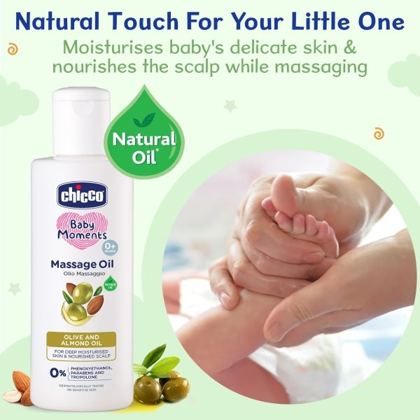 Chicco baby Massage oil 200 ml - Image 3
