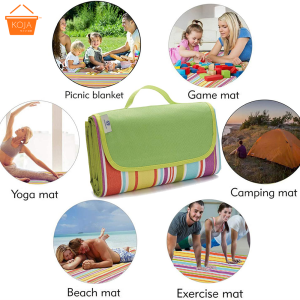 KOJA Picnic Mat Camping Equipment Picnic Blanket Sand Proof Beach Blanket Oxford Waterproof For Outdoor Picnic Mat Small Size145*80cm