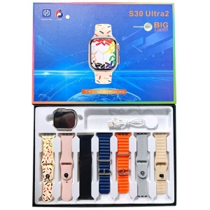 S30 Ultra 2 Smartwatch 2.03 Big Display With 7 Straps Combination (Color May Vary)