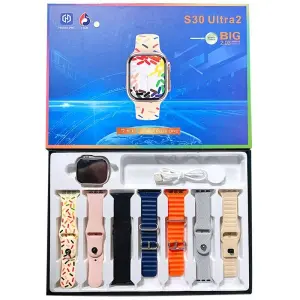 S30 Ultra 2 Smartwatch 2.03 Big Display With 7 Straps Combination (Color May Vary)