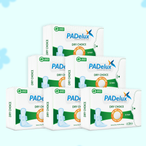PADelux Antibacterial Sanitary pads Dry Choice 290 mm XL-10 Pads (pack of 6)