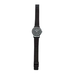 Black Dial With Stainless Steel Mesh Strap For Women