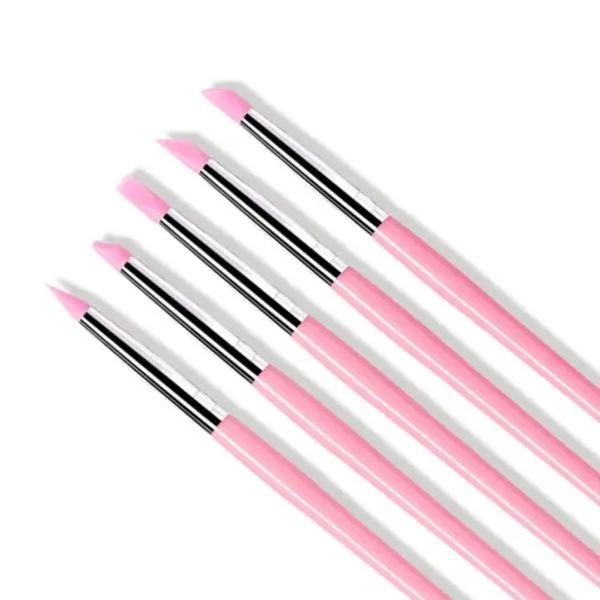 Nail Art Silicon Pen for Nail Technicians Nail Design Manicure Tool Pedicure Tool Set Beauty Accessories 5pcs Set - Image 5