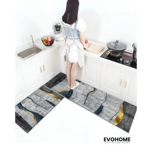 Large Size 2 Piece Set Kitchen mat, Non Slippery, Easy Clean, Water Absorbing (148/48cm - 78/48cm)
