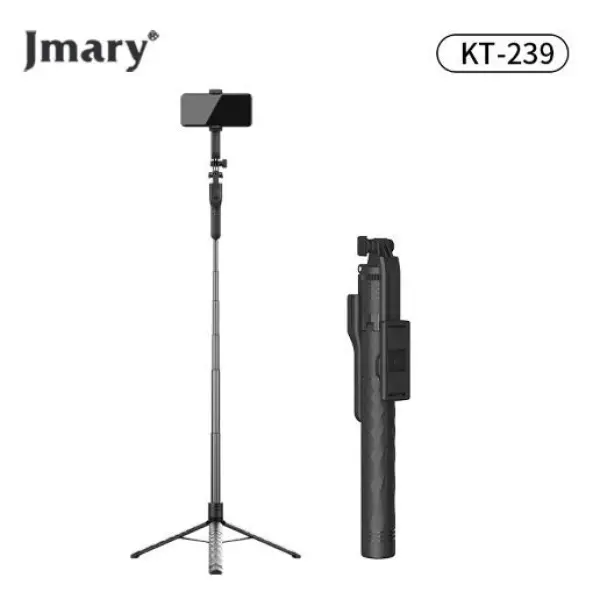 Jmary KT-239 Telescopic Phone Selfie Stick & Tripod With 360° Free Rotation Angle - Image 3