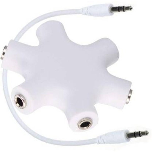 3.5mm Headphone Jack Splitter 3.5 Audio 5 Way 6 Port Female Connector Adapter Audio Earbuds Earphones Plug with 3.5mm Stereo Cable - Image 8