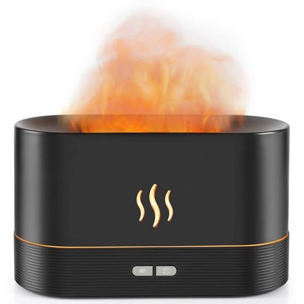 Flame Aroma Diffuser, Flame Diffuser Humidifier with 2 level of brightness adjusment, 180ml Aromatherapy Diffuser with Auto-Off Protection for Spa, Home, Yoga, Office, Bedroom - Image 3