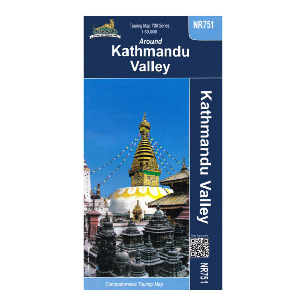 Around Kathmandu Valley Map Cover