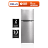 DELLA 240 Litres Frost Free Inverter Double Door Refrigerator Silver