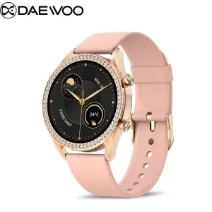 Daewoo Dazzle Series D564 Smartwatch: 1.27" AMOLED HD Screen, BT Call, Dial Pad, 100+ Sports Mode, Heart Rate, Voice Assistant, IP68 Waterproof, 230 mAh Battery