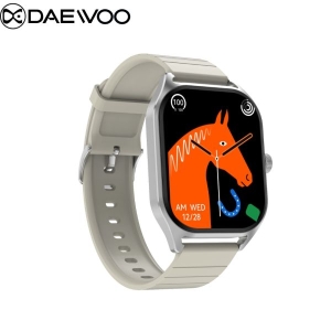 Daewoo Delta DT99 Smartwatch: 2.04" AMOLED HD Screen, BT Call, 200+ Watch Faces, Heart Rate, BT Music, NFC, Always On Display, Voice Assistant, IP67 Waterproof, 260 mah Battery, Compass, Lady Assistant