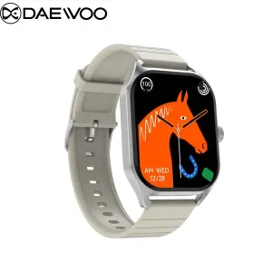 Daewoo Delta DT99 Smartwatch: 2.04" AMOLED HD Screen, BT Call, 200+ Watch Faces, Heart Rate, BT Music, NFC, Always On Display, Voice Assistant, IP67 Waterproof, 260 mah Battery, Compass, Lady Assistant