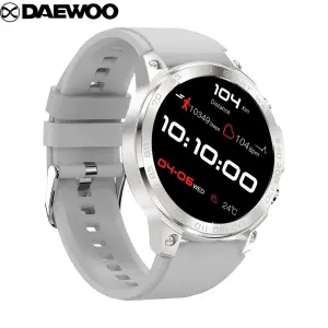 Daewoo Dream Series DM50 Smartwatch:1.43" AMOLED HD Full Touch Screen, BT Call, BT Music, Blood Oxygen, NFC, Always On Display, Double Button, IP68 Waterproof, 400 mah Battery, Siri Assistant, Lady Health