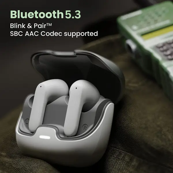 Daewoo Excite101 Earbuds | 15 Months Warranty | 60 Hrs Playtime | Extra Bass | Fast Charge | Type-C | ENC | IPX5 - Image 4