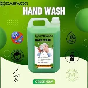 Daewoo Hand Wash | Liquid Hand Wash | 5 Ltr | Daewoo Chemicals | Soft Hands | Easy Wash | Clean Hands | Fragrance | 5 Ltr Galon | All Skin Hand Wash | Daily Hand Wash