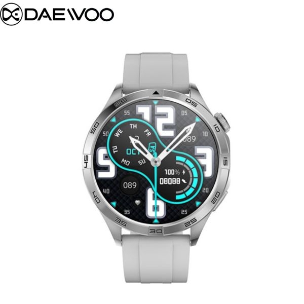 Daewoo Watch 4 Smartwatch:1.43" AMOLED HD Full Touch Screen, BT Call, BT Music, Blood Oxygen, NFC, Lady Assistant, Always On Display, Double Button, IP68 Waterproof, 270 mah Battery, Siri Assistant - Image 2
