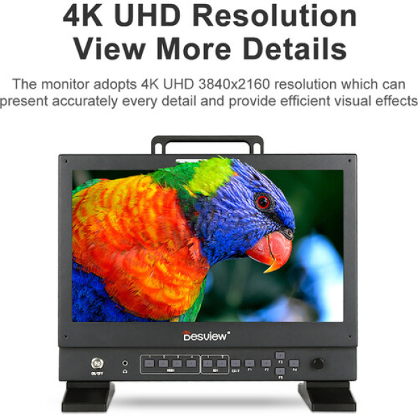 Desview S14-HDR 14in UHD 4K60 Professional Director Broadcast Monitor - Image 2