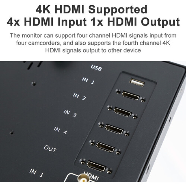 Desview S14-HDR 14in UHD 4K60 Professional Director Broadcast Monitor - Image 3