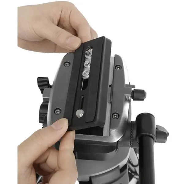 E-Image EK630 Professional Compact Tripod with Fluid Head (75mm) - Image 3