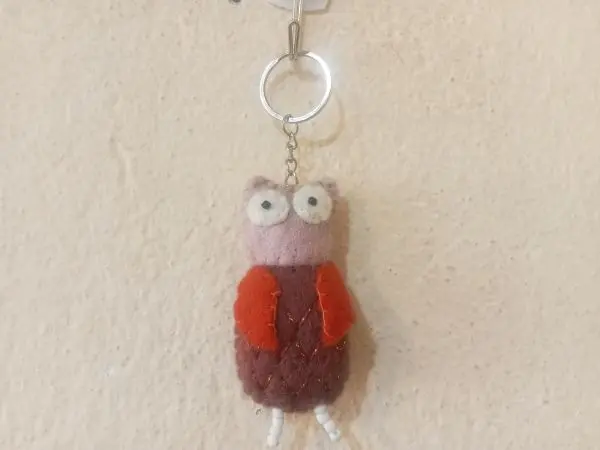 Felt Key Chain | Key Holder | Key Ring | Hand-felted | Handmade in Nepal | Light Weight | Eco-friendly - Image 3