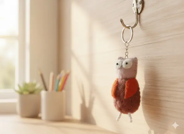 Felt Key Chain | Key Holder | Key Ring | Hand-felted | Handmade in Nepal | Light Weight | Eco-friendly