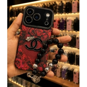 Flower Print Iphn Silicone Case With Charm From iphn 13 To 17 Pro max