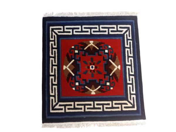 Handknotted/Handmade Nepali Woolen Carpet/Rug 60 Knots 2.00 Ft x 2.00 Ft