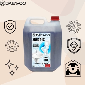 Harpic 5 Ltr | Daewoo Harpic | Daewoo Chemicals | Clean Toilet | Clean Pot | Clean Basin | Clean Tub | Clean Washroom | Clean Restroom | Easy Washroom Cleaner | Easy toilet Cleaner