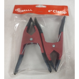 Icefall Red Spring Clamp 6in