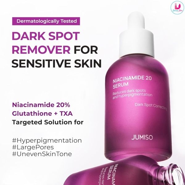 Jumiso Niacinamide 20% Serum Brightening Dark Spots Pore Care 40ml - By Dream Skin Nepal - Image 3