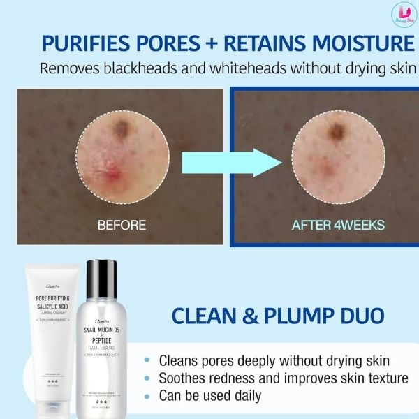 Jumiso Pore Purifying Salicylic Acid Foaming Cleanser for All Skin Types Fragrance Free 120g - by Dream Skin Nepal - Image 4