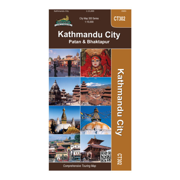Kathmandu City Patan & Bhaktapur Map Cover