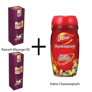 Kawach Massage Oil 2X200ml + Dabur Chyawanparash 500gm