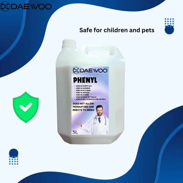 Phenyl | 5 Ltr | Daewoo White Phenyl | Daewoo Chemicals | Fragrance Phenyl | Hospital And Household Use | Clean And Hygienic Surroundings | Insects Remover - Image 4