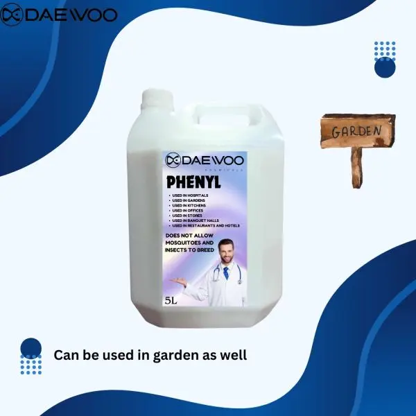 Phenyl | 5 Ltr | Daewoo White Phenyl | Daewoo Chemicals | Fragrance Phenyl | Hospital And Household Use | Clean And Hygienic Surroundings | Insects Remover - Image 5