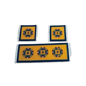 Premium Hand-Knotted Nepali Woolen Carpet Galaicha Set for Car