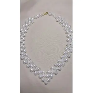 Beaded Pearl Necklace