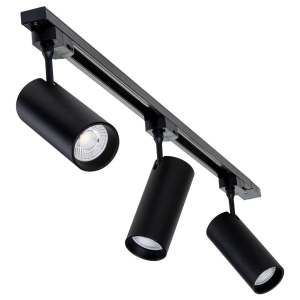 LED Track Lights 3 Sets Of 20W Warm Color In Black And White Body