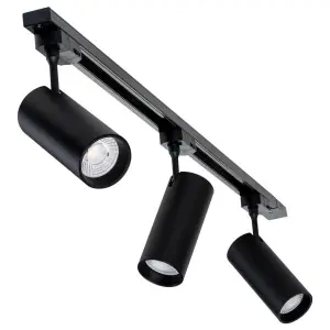 LED Track Lights 3 Sets Of 20W Warm Color In Black And White Body