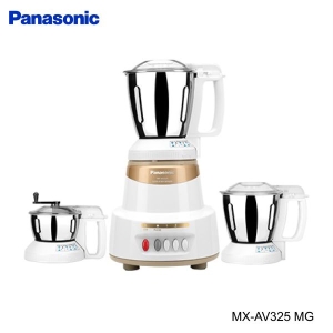 Panasonic MX-AV325MG 600 Watt Super Mixer Grinder With 3 Jars (Marvel Gold)