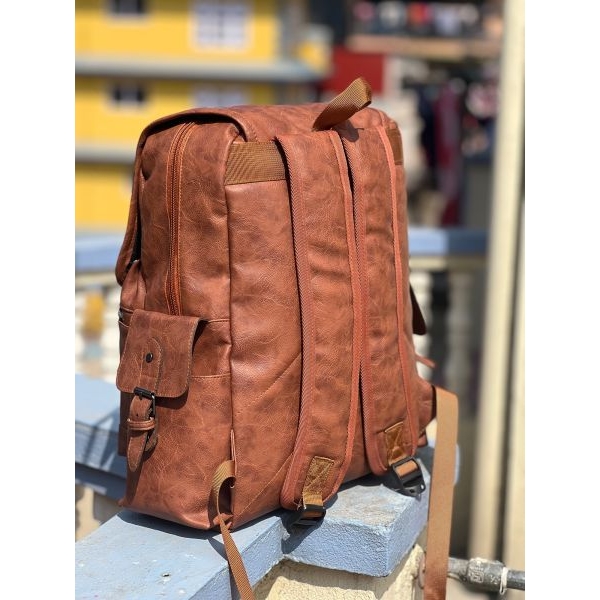 Perfect Casual PU Leather Backpack for Men | Student Backpack | Travel Bags for Men | - Image 3