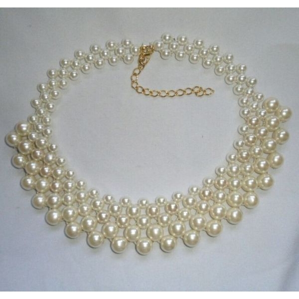 Beaded Pearl Necklace - Image 2