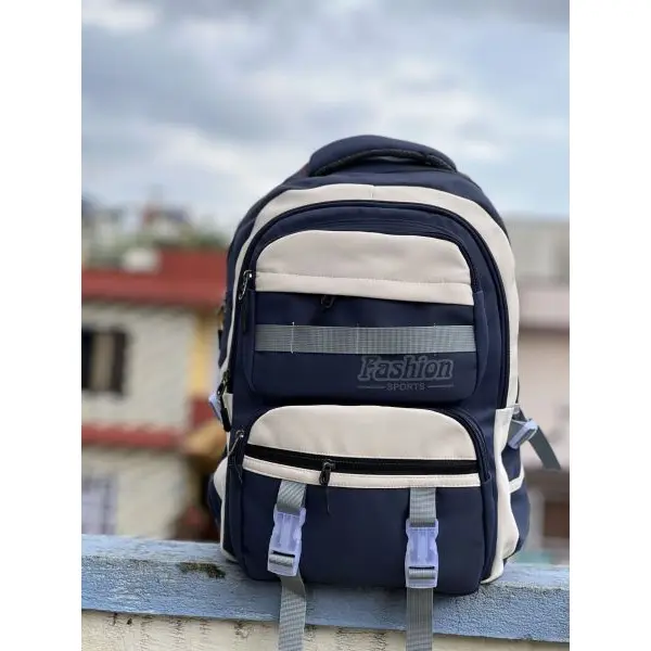 Trendy Nylon Backpack for Women – Large Capacity Shoulder Bag for School, College & Office - Image 4